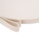 Стропа (ременная лента) 26 мм / 100 метров, [17.55 г/пог.м], матовая, имитация хлопка, 05 молочный, 3Al357