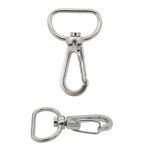 Карабин металл 20.0 мм (41х26 мм), цв.никель, 20 шт