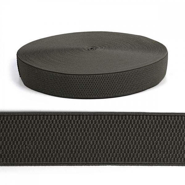 Резинка для подтяжек (помочная) 40.0 мм / 25 метров, ультра, 328 хаки