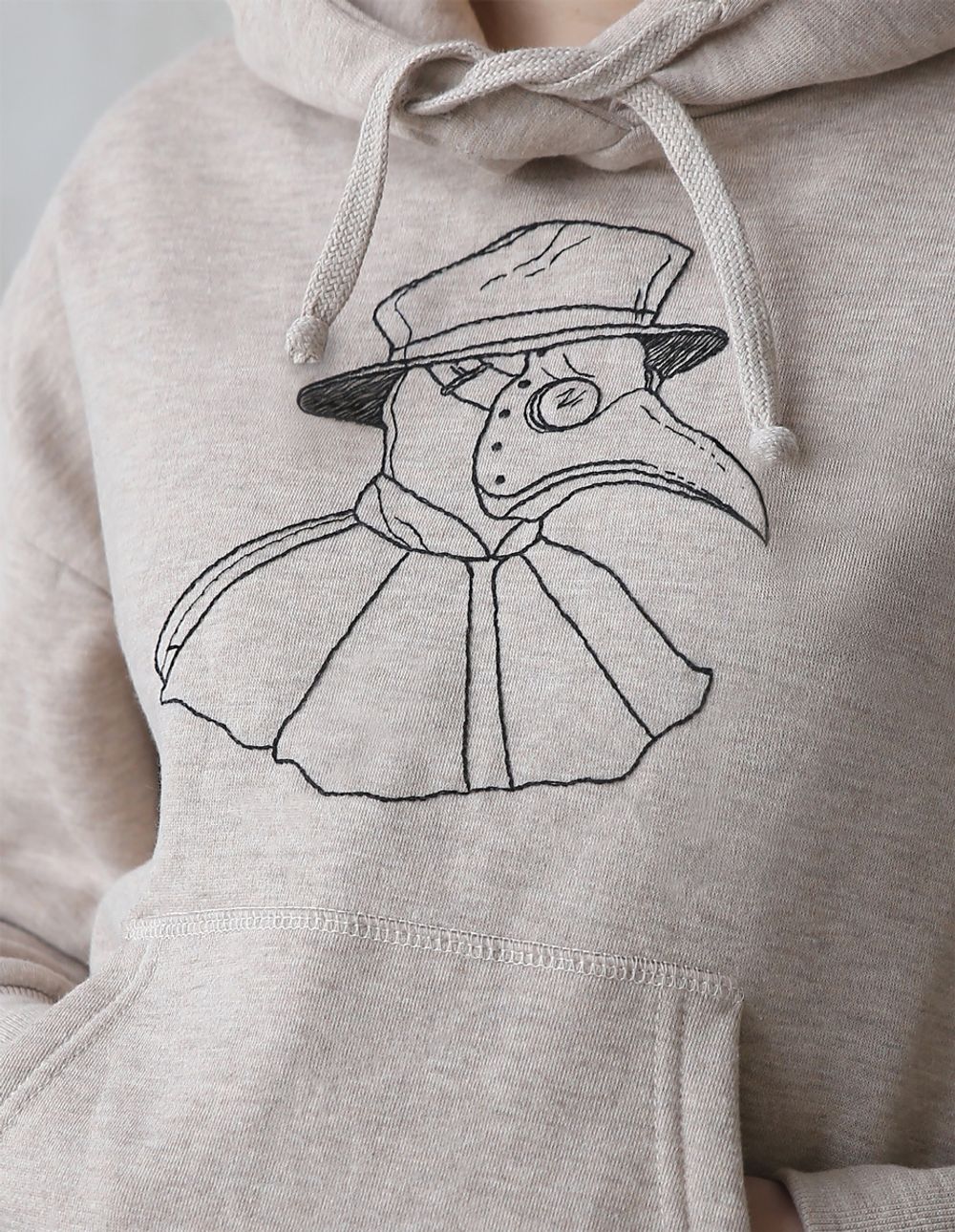 Набор для вышивания нитками Panna, Живая картина, Чумной доктор, 22х21 см