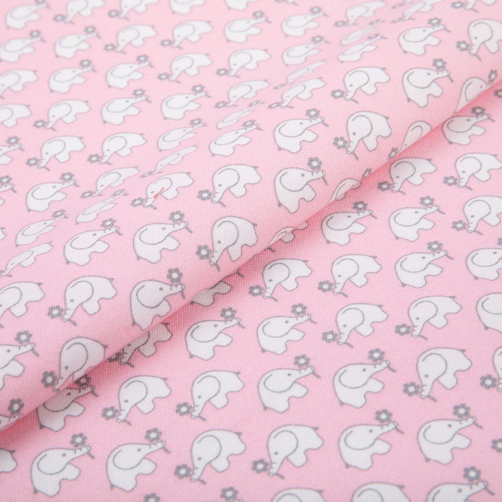 Ткань для пэчворка Peppy Молочные сны фланель, рулон 112 см / 5 метров, МС-23 розовый, Peppy