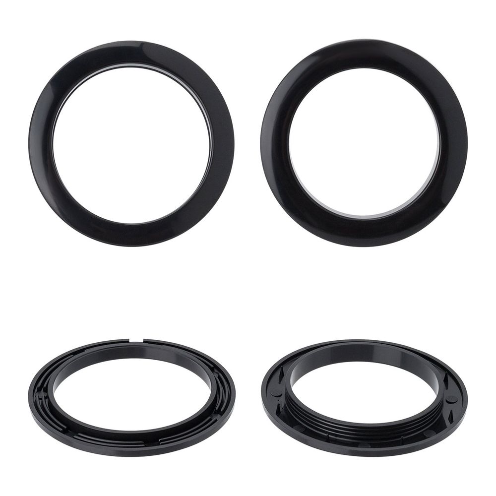 Люверс шторный ⌀50 мм, с многоур. замком пластик, 24 черный, 10 шт