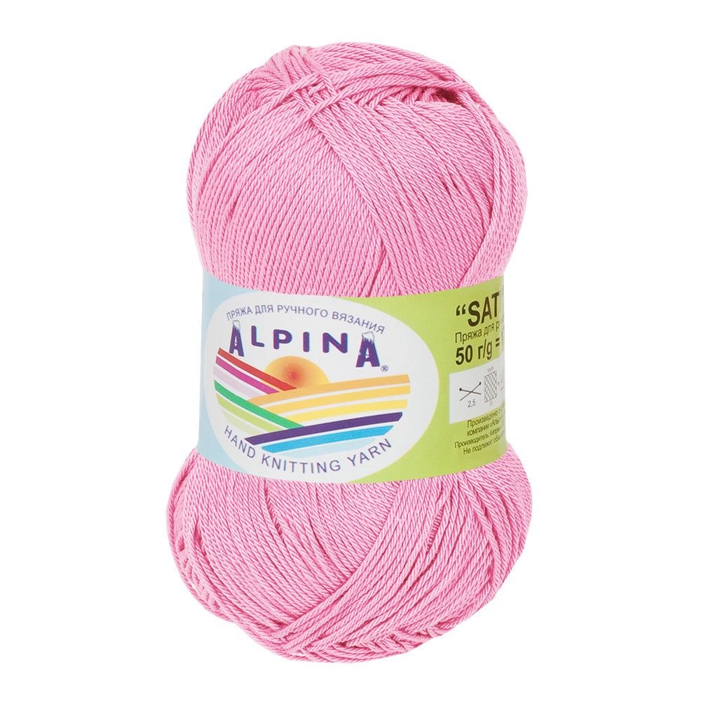 Пряжа Alpina Sati / уп.10 мот. по 50г, 170м, 154 розовый