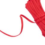 Стропа (ременная лента) 5 мм / 25 метров, толщ. 1.25 мм, [5.6 г/пог.м], 100% п/п, рис.9688, красный, Gamma С3857Г17