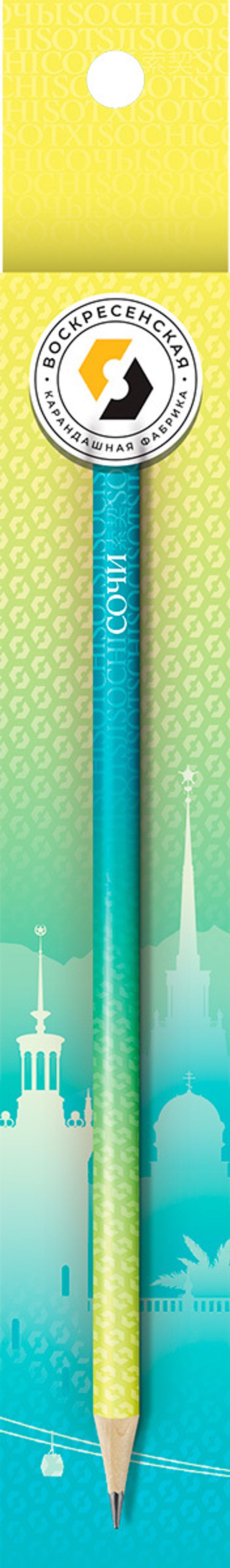 Карандаш чернографитный заточенный ТМ (HB), 4 шт, Сочи, ВКФ SUV-043