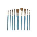 Набор кистей Daler Rowney для акварели SIMPLY, 10 шт, короткая ручка, 216919010, Daler Rowney 216919010