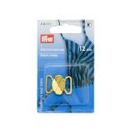 Застежки для купальника (бикини) металл 12.0 мм, клевер, золото, Prym