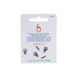 Крючки брючные (юбочные) пришивные 6 мм, 2 пары, черненый, Pony, 78651