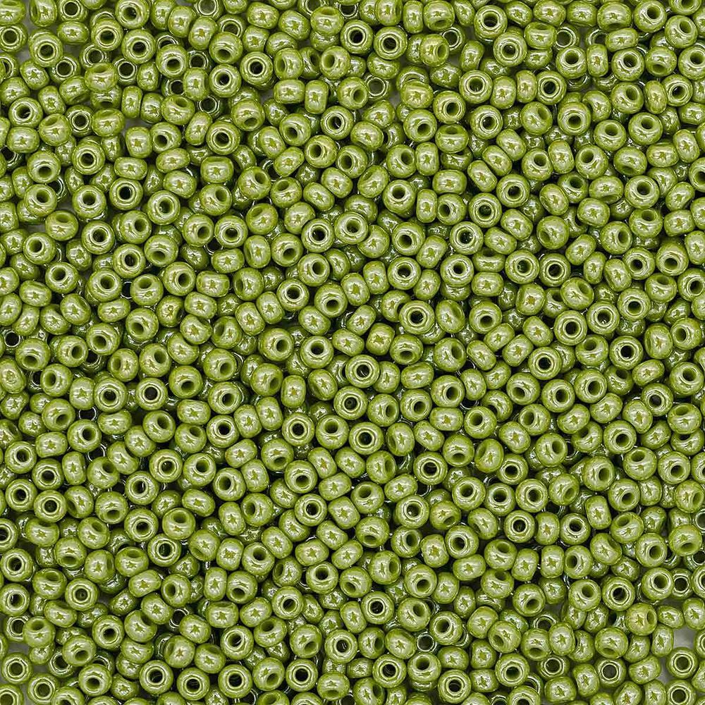 Бисер Preciosa 10/0 (2.3 мм), 100 г (5х20 г), непрозрачный с жемчужным покрытием, цв. 58430