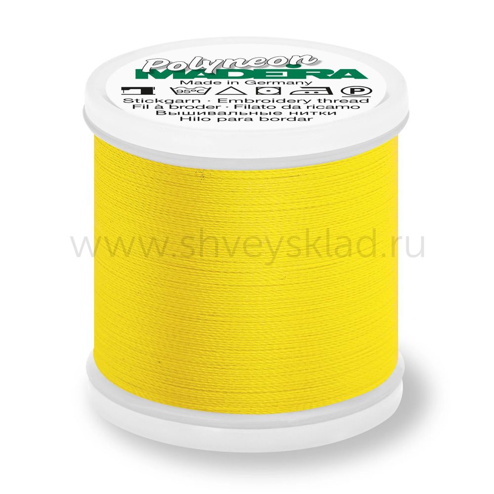 Нитки вышивальные флюоресцирующие Madeira Polyneon №40, 400 м, цв. 1971, 9845, 5 катушек
