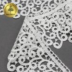 Кружево гипюр (плетёное) 80 мм, TR.8G8386, 16 молочный, 12м, Kruzhevo