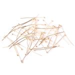 Штифты с шариком 3см, 50 шт в упак, Астра, Золото