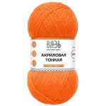 Пряжа Вязь Акриловая тонкая / уп.3 мот. по 100 г, 360 м, 244 оранжевый
