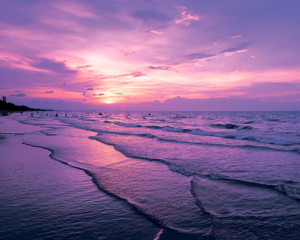 Картина по номерам Фрея PCF-27, на холсте с подрамником Лиловый закат, 50х40 см