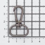 Карабин металл 20.0 мм (41х26 мм), цв.чер.никель, 20 шт