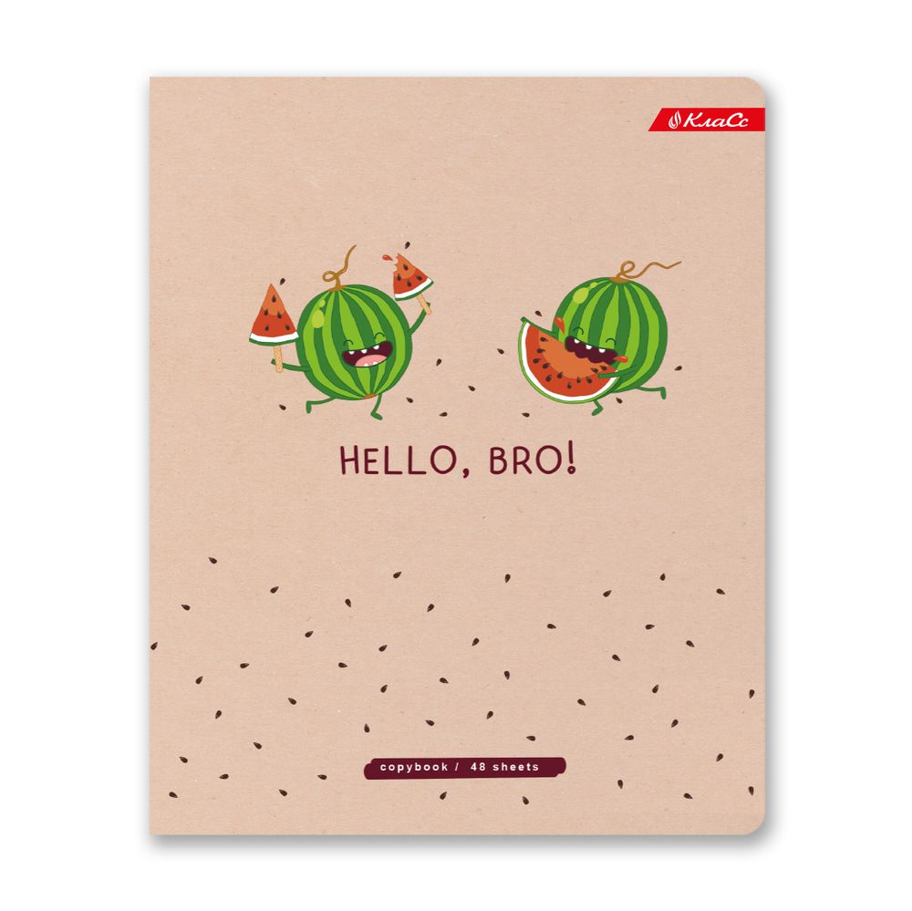 Тетрадь ученическая общая, A5+ 48 л. на скобе, белизна 100%, 10 шт, клетка, 000328 Друзья навсегда, Светоч 48ТСК5_3_1