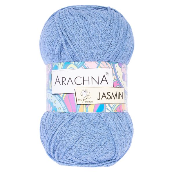 Пряжа Arachna Jasmin / уп.5 мот. по 100г, 250м, 137 голубой