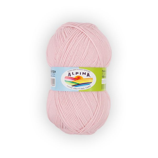 Пряжа Alpina Vera / уп.5 мот. по 100г, 280м, 43 бл.розовый