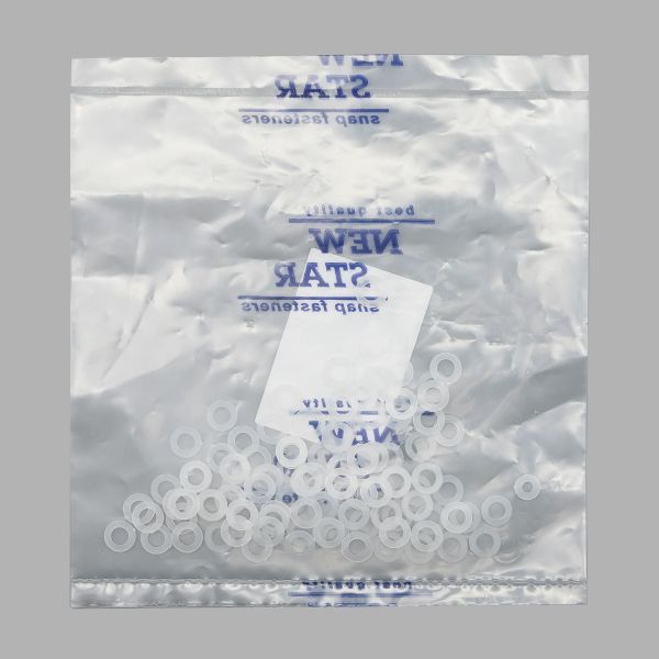 Кольцо уплотнительное под блочку ⌀4.4 мм (внешн. 9.5 мм), h5.42 мм (№2), пластик, ≈100 шт