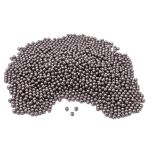 Бусины пластик под жемчуг ⌀8 мм, 500 г, цветные, круглые, A124 серый, Astra&Craft, LY-264