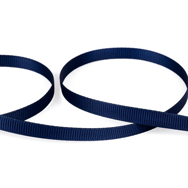 Лента репсовая (в рубчик) 6.0 мм / 45.5 метра, 103 т.синий, Gamma GR-06