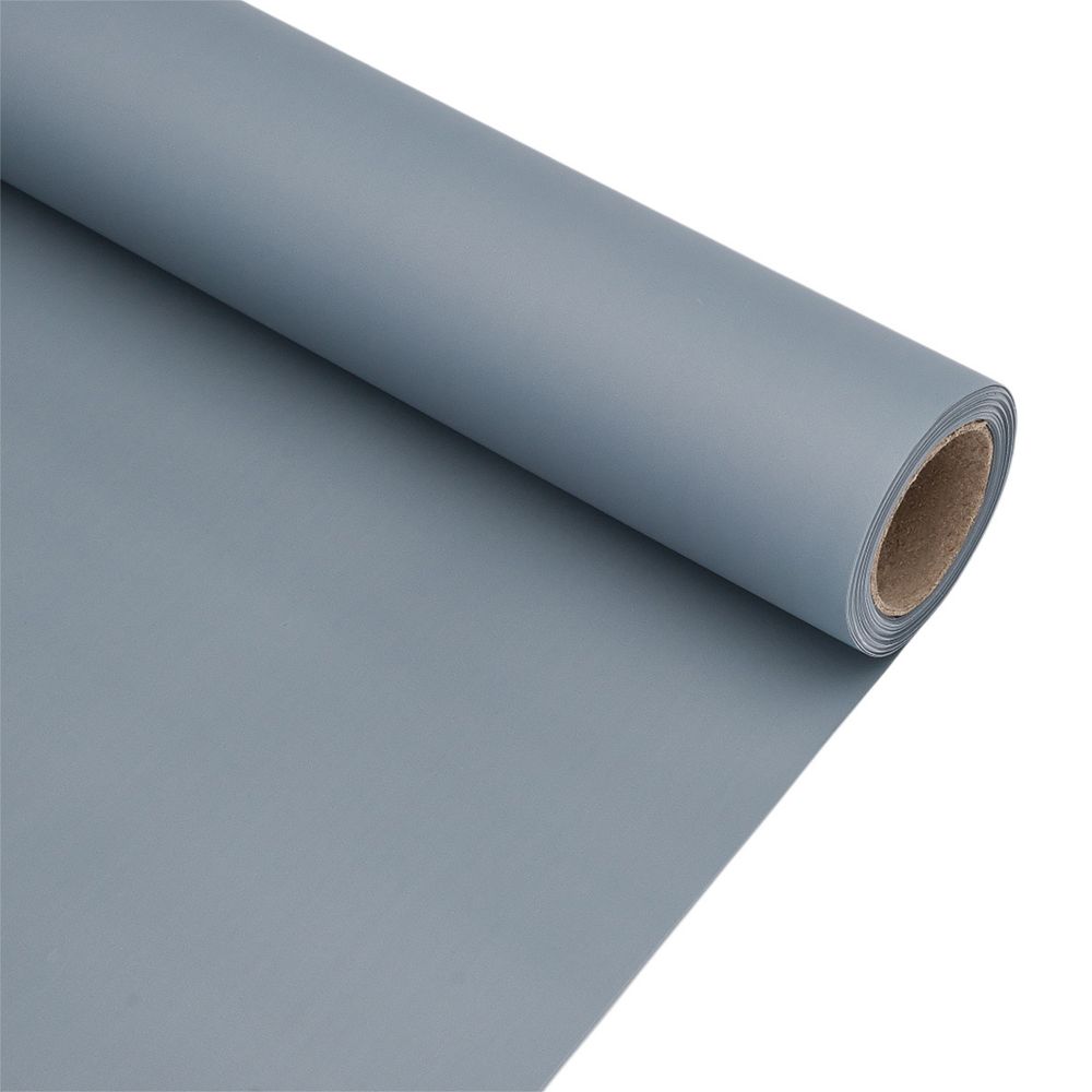 Пленка упаковочная однотонная для цветов и подарков, 65 мкр, 58см / 10м ± 5% (VH2542 темно-серый)