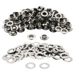 Люверсы металл ⌀_9.2 мм (внутр.), №24, сталь, чер.никель, 100 шт, New Star