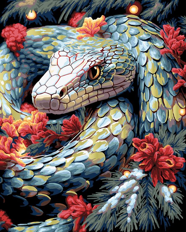 Картина по номерам Фрея PNB/PLDD-259, Волшебная змея, (со светодиодами) 50х40 см