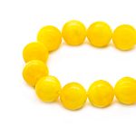 Бусины из смолы, имитация камня 11 мм, 10 шт в упак, ж.янтарь /TOS/