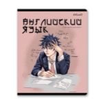 Тетрадь со справочным материалом АниМания, выборочный лак, A5+ 48 л. на скобе 65 г/м², белизна 100%, 10 шт, клетка, 000559 Английский язык, Светоч 48ТПСКа5_4_2_1