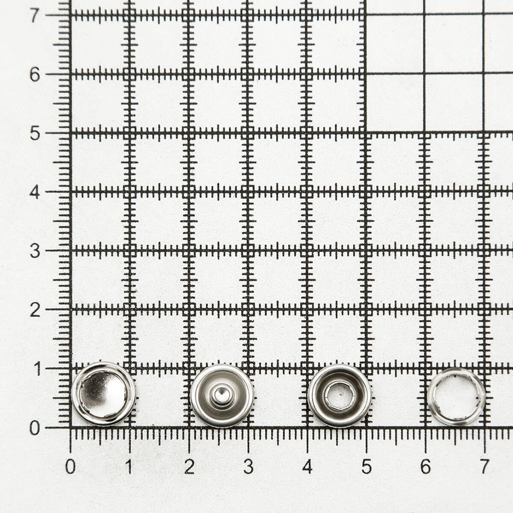 Кнопка рубашечная (джерси) закрытая ⌀10.5 мм, 144 шт, МЕТАЛЛ, никель, NEW STAR