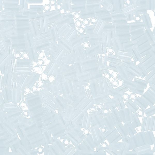 Бисер Toho Bugle 1 (3 мм), 25 г (5х5 г), 0001 прозрачный