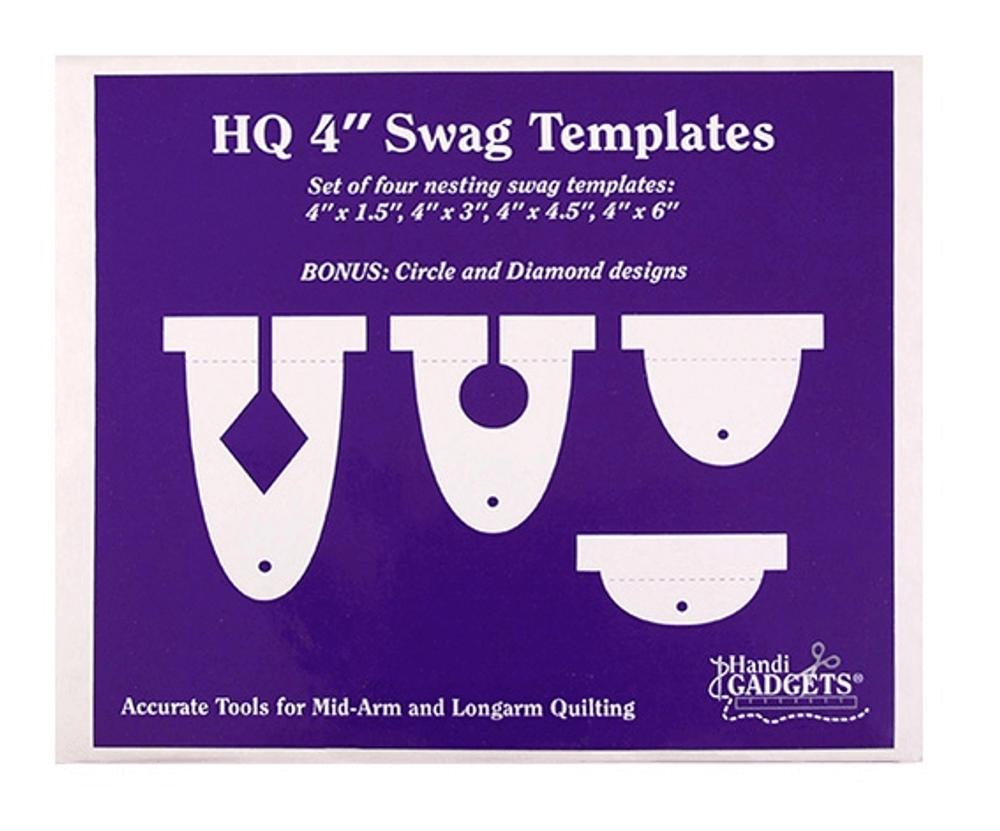 Набор линеек 4" Фестоны Handi Quilter, HG00605, Handi Quilter, 1 шт