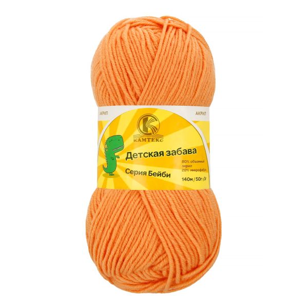 Пряжа Камтекс Детская забава / уп.10 мот. по 50 г, 140 м, цв.037 персик