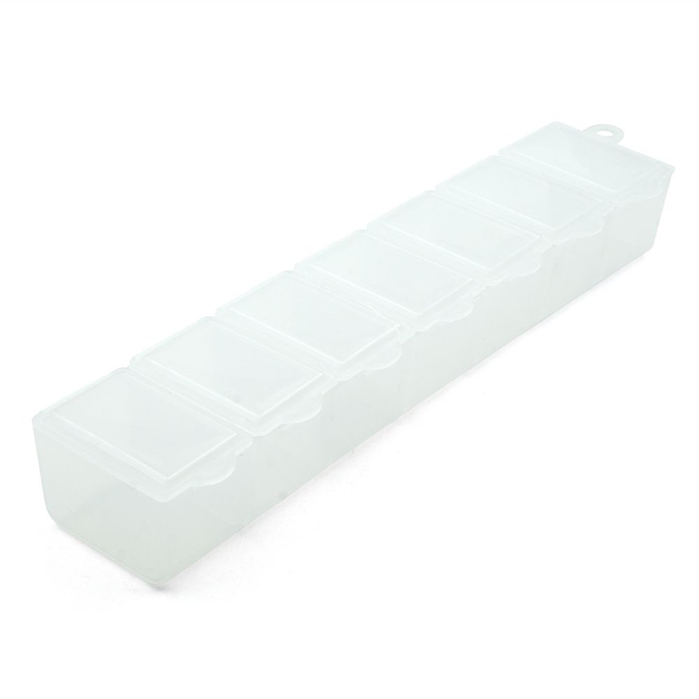 Коробка для швейных мелочей пластмас. 15.3*3.4*2,4см, прозрачная, К-35