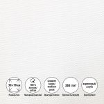 Холст на подрамнике грунтованный 50х70 см, 380 г/м², 2 шт, среднезернистый, Vista-Artista SCC-5070