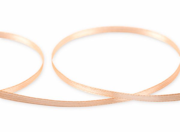 Лента атласная 2-сторонняя 3.0 мм / 91.4±2 метра, 007 персиковый, Gamma AL-3P