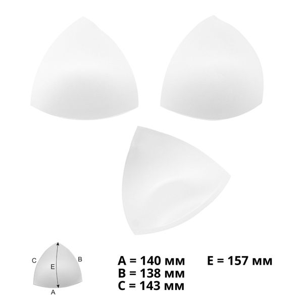 Бельевые чашечки для бюстгальтера Antynea PUSH-UP треугольные б/уст. с наполн., (FC-72.18), разм.65, 01-белый, 1 пара