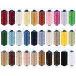 Нитки швейные бытовые Gamma 40/2, 365 м / 10 кат., ассорти 05