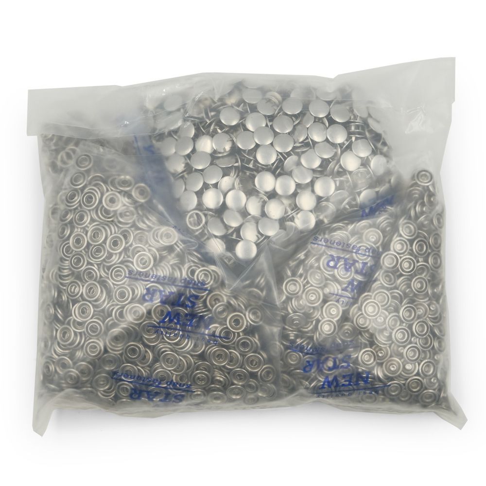 Кнопка рубашечная (джерси) закрытая ⌀10.5 мм, ≈1440 шт, МЕТАЛЛ, никель, NEW STAR