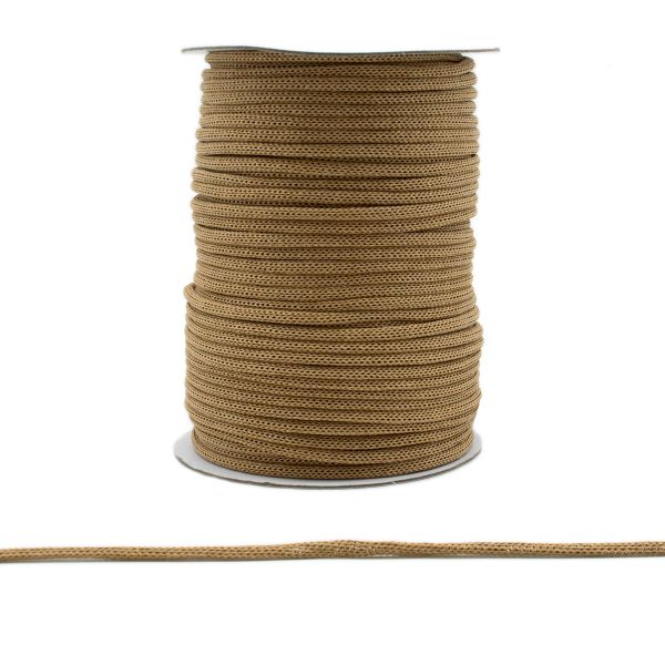 Шнур бумажный для крафт-пакетов ⌀5.0 мм, 100 м, PR011 горчичный