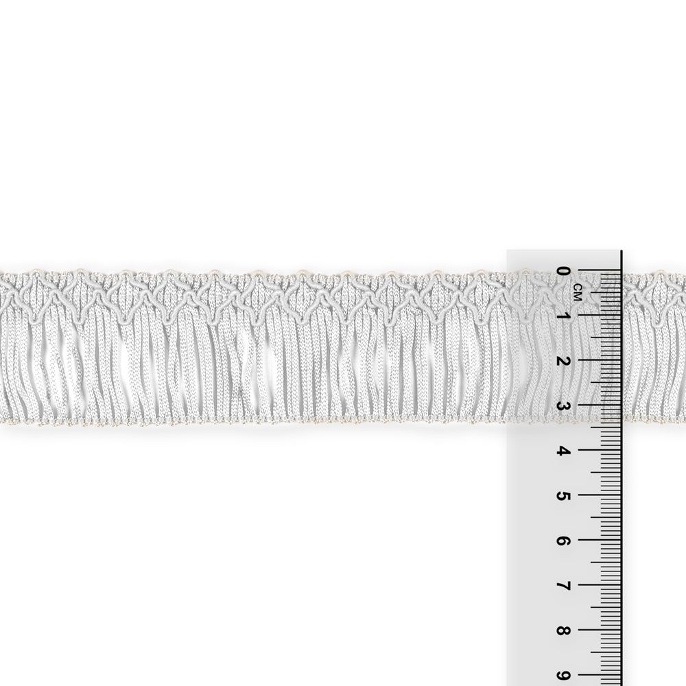 Бахрома отделочная 35.0 мм / 16 метров, 001 белый, Gamma А-06
