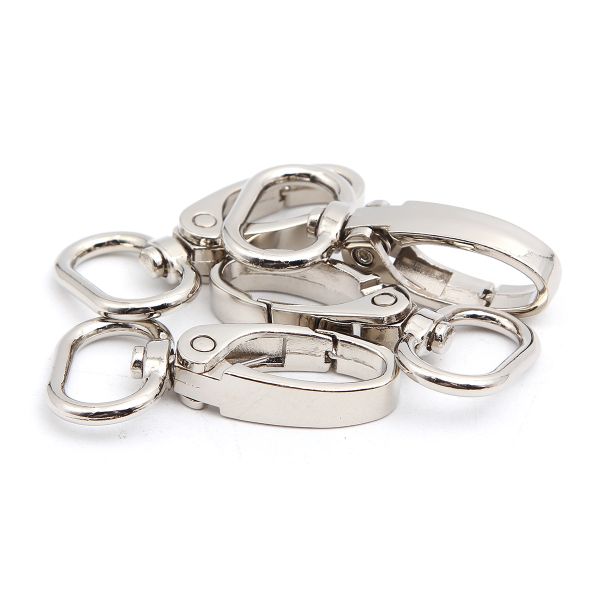 Карабин металл 20.0 мм (47х25 мм), никель, ГУ12849, 4 шт