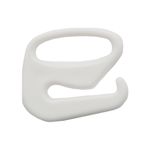 Крючки для бюстгальтера пластик 10.0 мм, 100 шт, белый, S090735