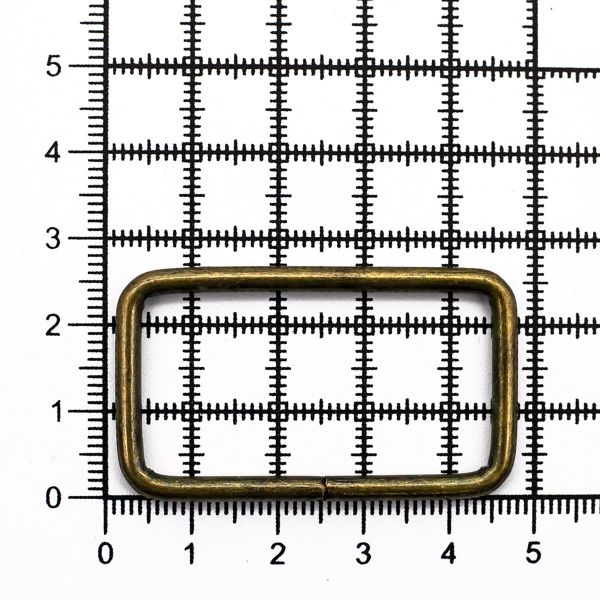 Рамка прямоугольная металл 40х3 мм (латунь), 100 шт
