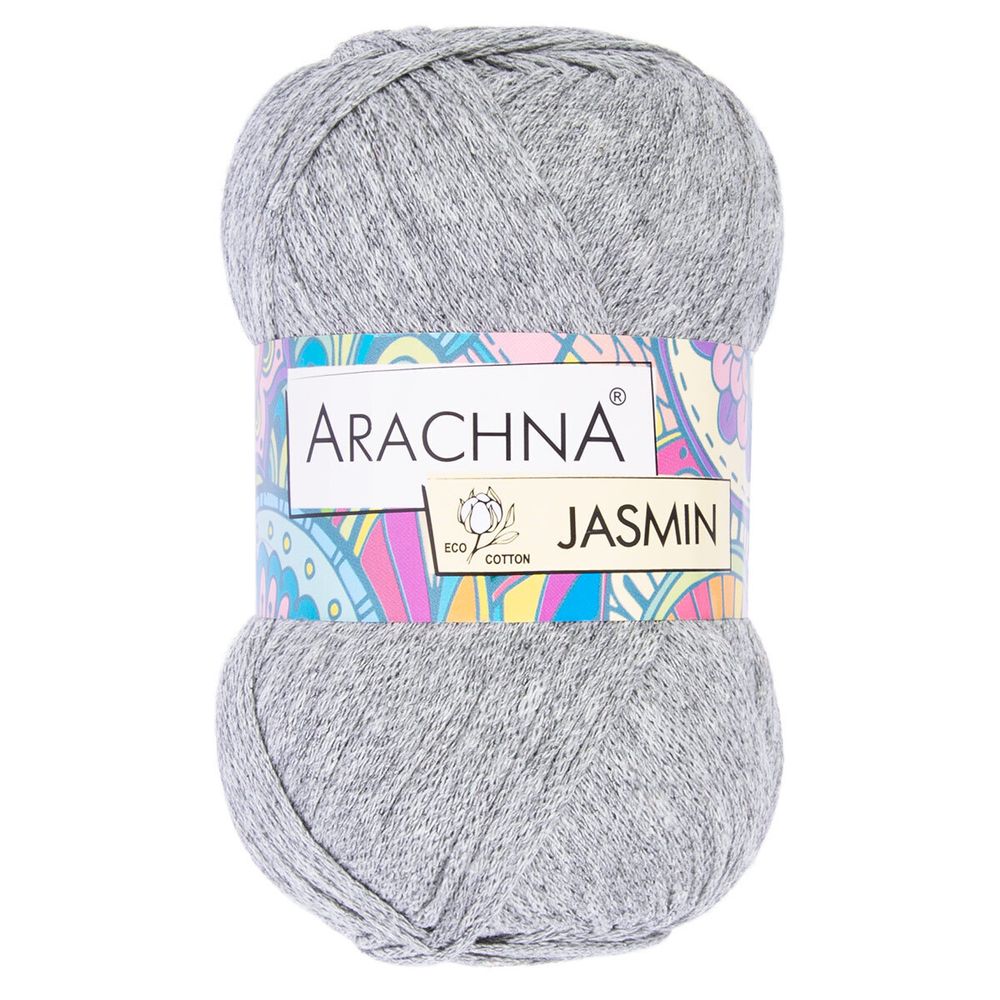 Пряжа Arachna Jasmin / уп.5 мот. по 100г, 250м, 169 серый