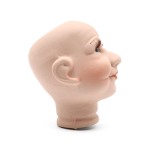 Голова для изготовления декоративной куклы Бабушка, фарфор 12см (голубые глаза)
