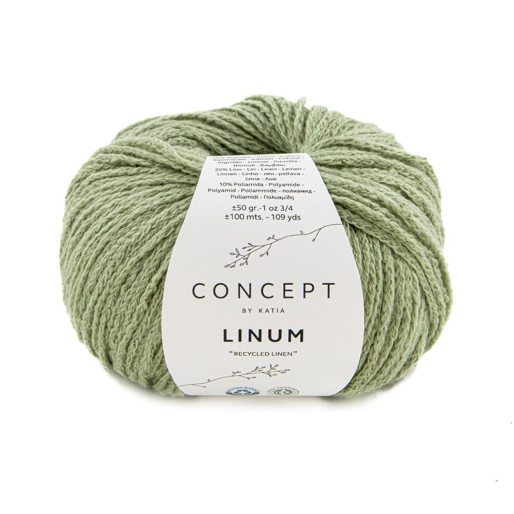 Пряжа Katia (Катя) Linum / уп.10 мот. по 50 г, 100 м, 3 /TOS/