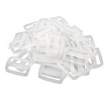 Пряжка, ПП, прозрачный, 30 мм, 100 шт