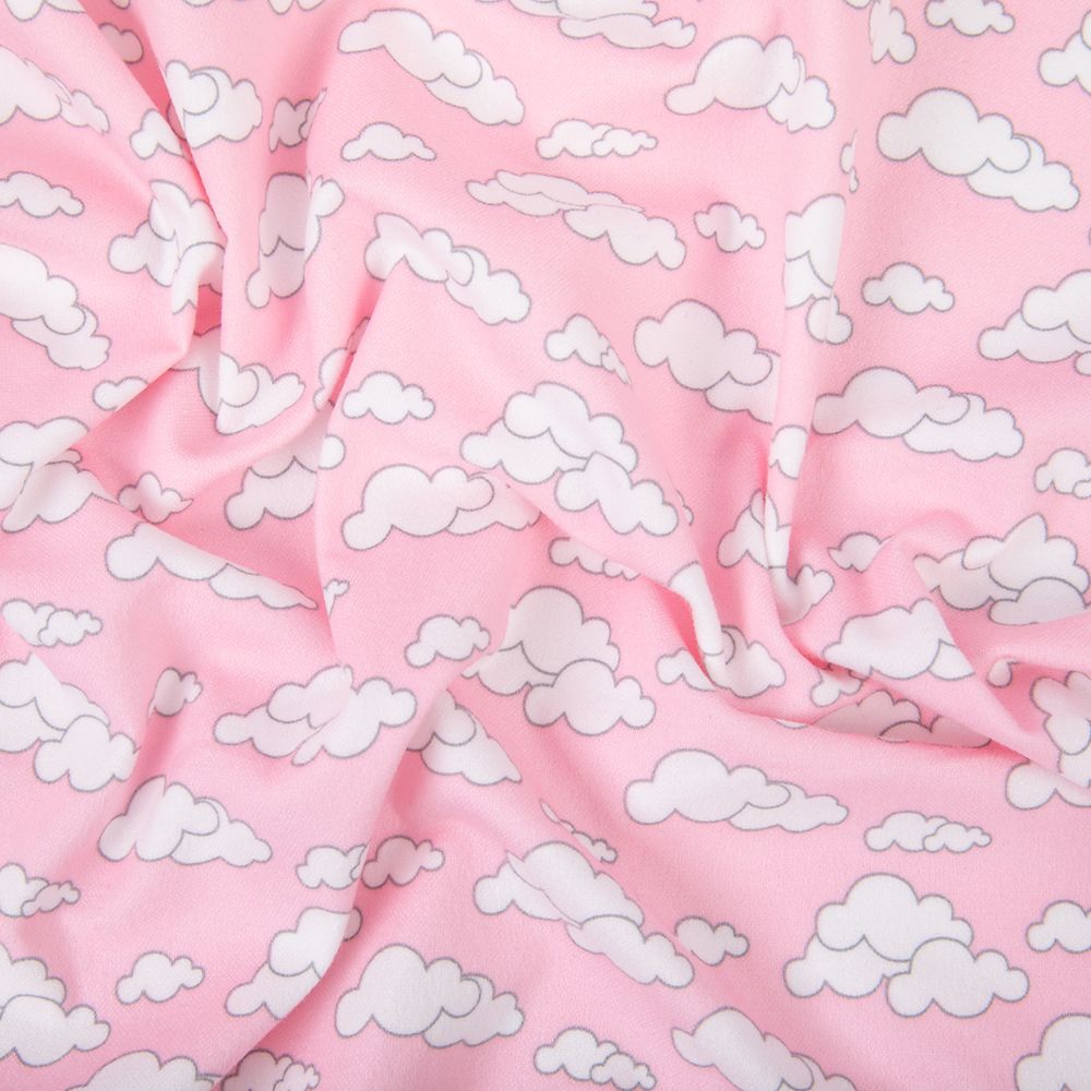 Ткань для пэчворка Peppy Молочные сны фланель, рулон 112 см / 5 метров, МС-20 розовый, Peppy